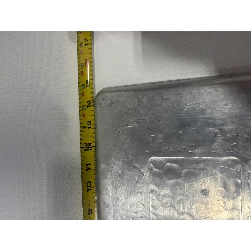 Everlast Metal Hand‎ Forged Aluminum Tray Vintage Floral Hammered